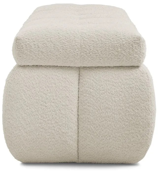 Panca beige in tessuto bouclé Mont Blanc - Bobochic Paris