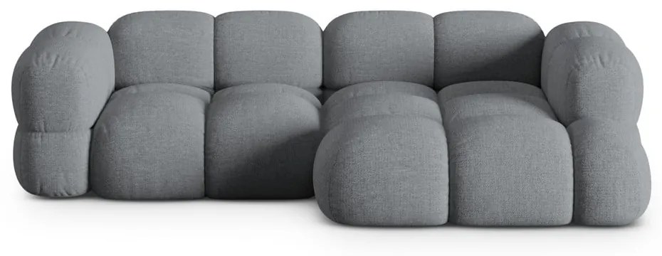 Divano angolare grigio (con penisola a destra/con chaise lounge) Loretto – Cosmopolitan Design