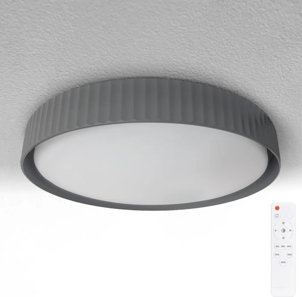 Brilagi -LED Plafoniera dimmerabile LUCIA LED/60W/230V Ø 59 cm grigia+telecomando