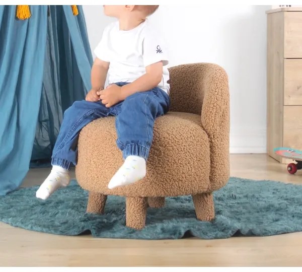 Poltroncina per bambini PIXI Ø 46 cm marrone