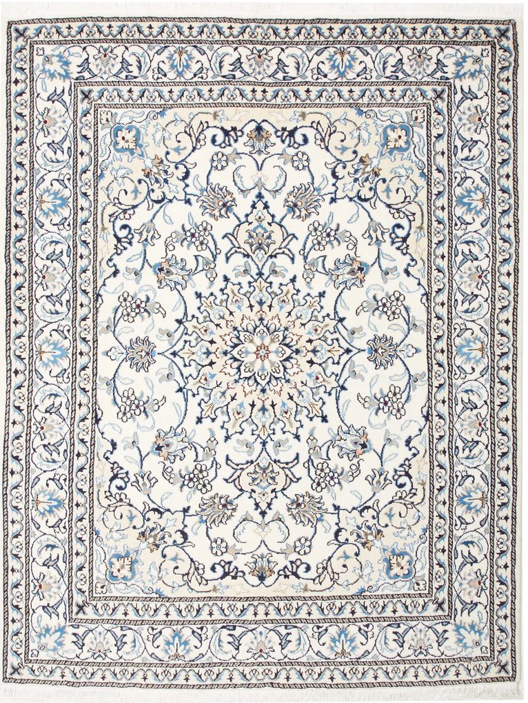 Nain Tappeto 150 x 200 Beige (Iran) Annodato A Mano