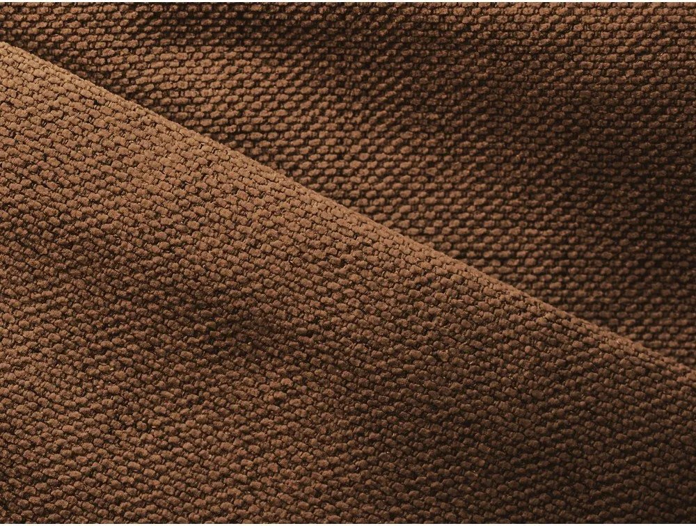 Divano angolare arancione allungabile/con contenitore Nanea – Makamii