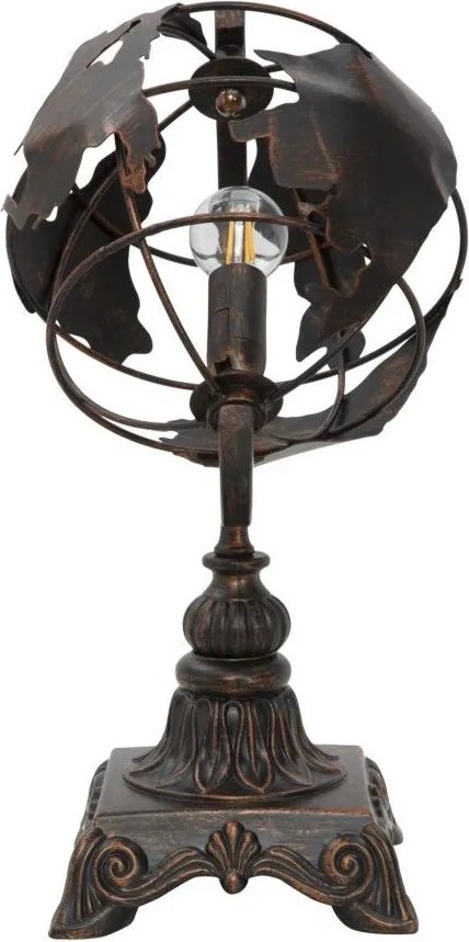 Lampada da tavolo nera con paralume in metallo (altezza totale 40 cm) World Industry – Mauro Ferretti