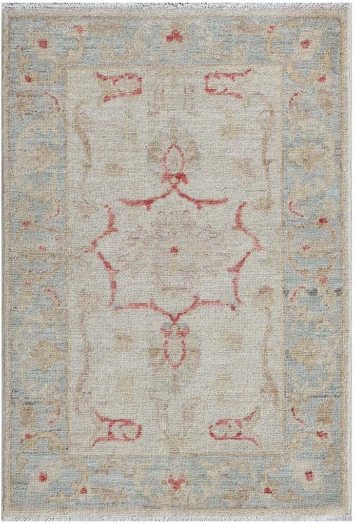 Ziegler Tappeto orientale 90x60 Beige (Pakistan) Annodato A Mano