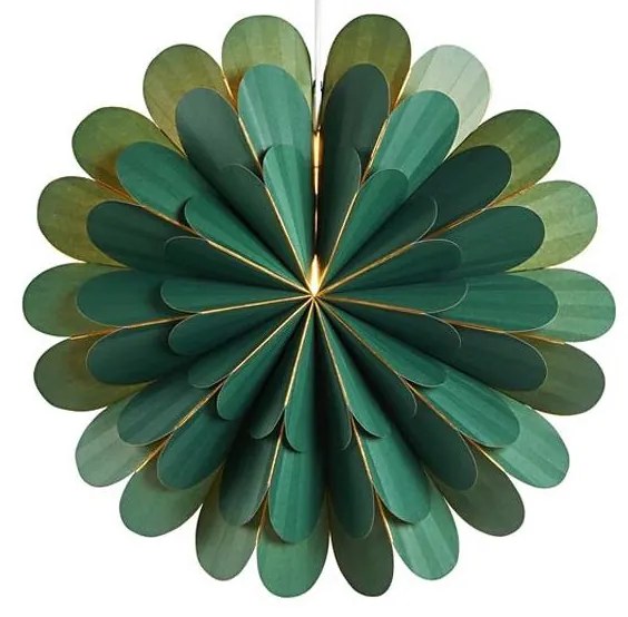 Markslöjd 705305 - Decorazione di Natale MARIGOLD 1xE14/25W/230V 45 cm verde