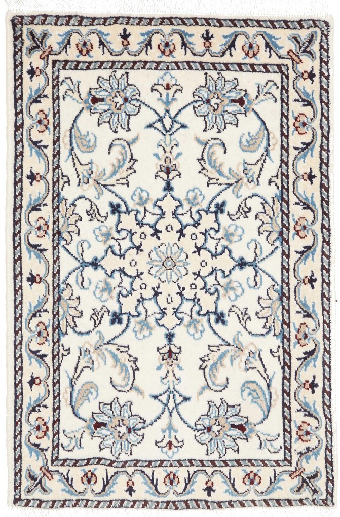 Nain Tappeto persiano 60x90 Beige (Iran) Annodato A Mano