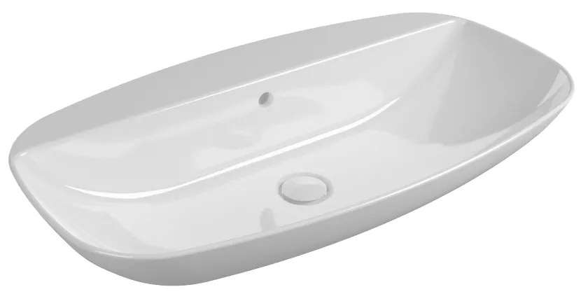 Ceramica Flaminia Nudaslim Lavabo 75 cm sospeso o appoggio senza troppopieno in ceramica bianco