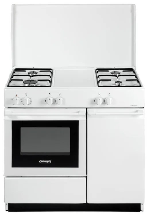 Cucina a gas con forno DE'LONGHI SEW 8540 N EDM bianca L 86 x P 50 cm