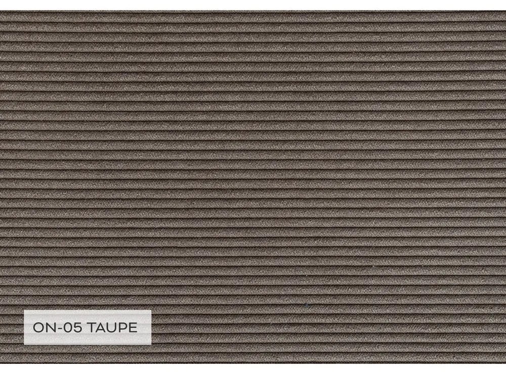 Divano letto angolare in velluto a coste marrone (angolo destro) Lofty Lilly - Miuform