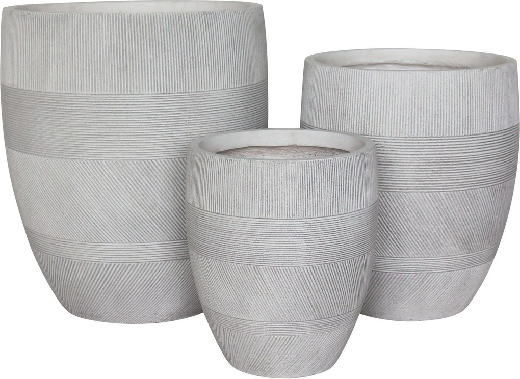 PEDRO - set di 3 vasi