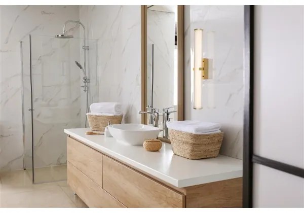 Searchlight 63126-1GO - Lampada LED da bagno CLAMP LED/23W/230V IP44 oro