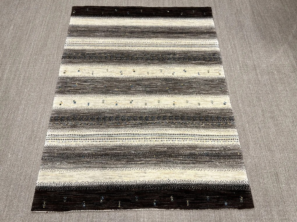 Loribaft Tappeto persiano 140 x 190 Beige (Iran) Annodato A Mano