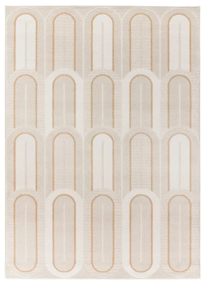 Tappeto color crema 200x290 cm Flora – Universal