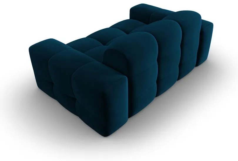 Divano in velluto blu scuro 156 cm Kendal - Micadoni Home