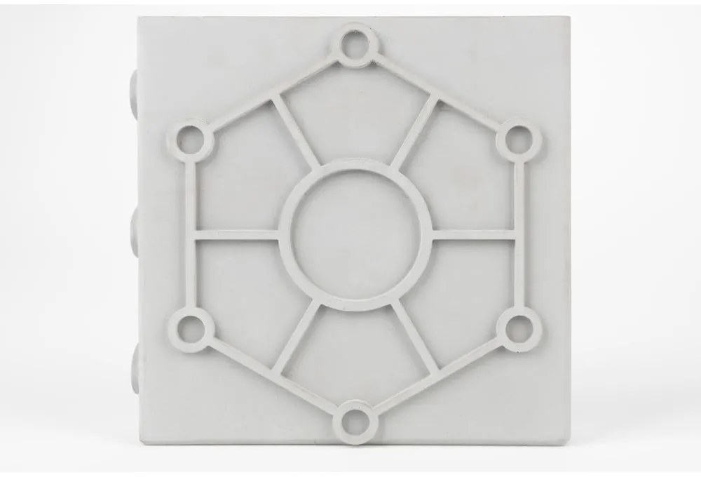 Vaso in cemento grigio chiaro Graphic - Zuiver