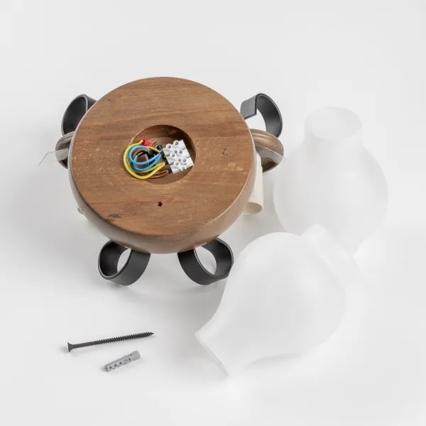 Brilagi - Applique ROATA APLICA 2xE14/40W/230V faggio/noce