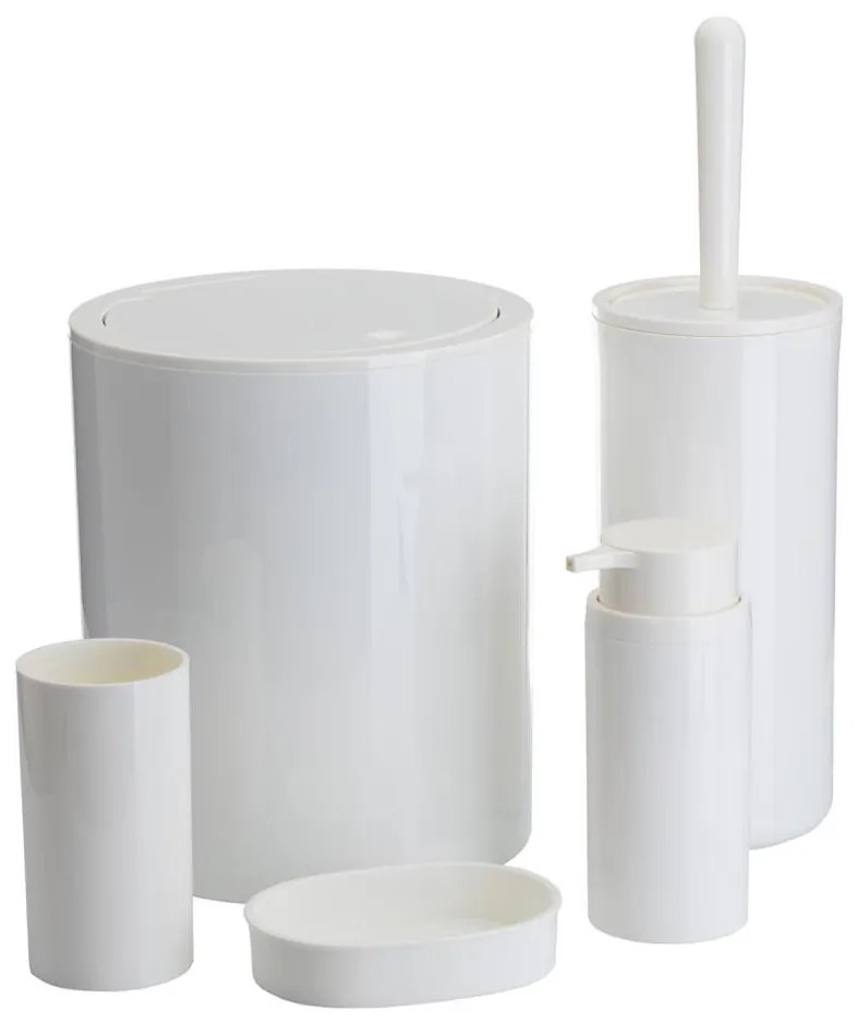 Set da bagno CARMEN 5 pz bianco