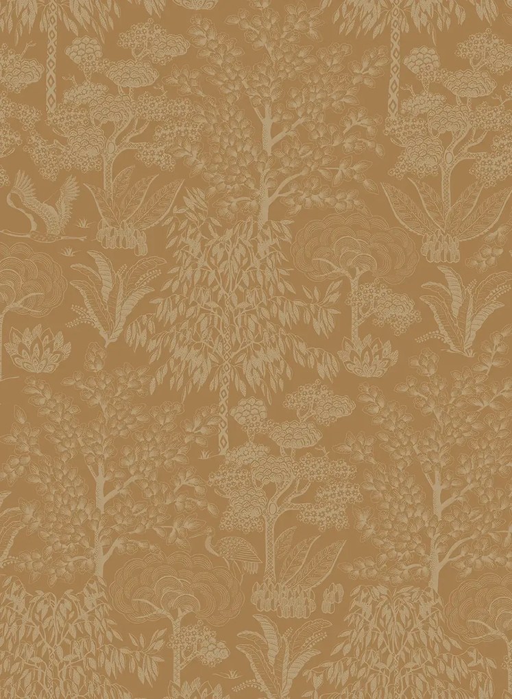 Eijffinger Carta da parati Origami Tree - Ochre Gold