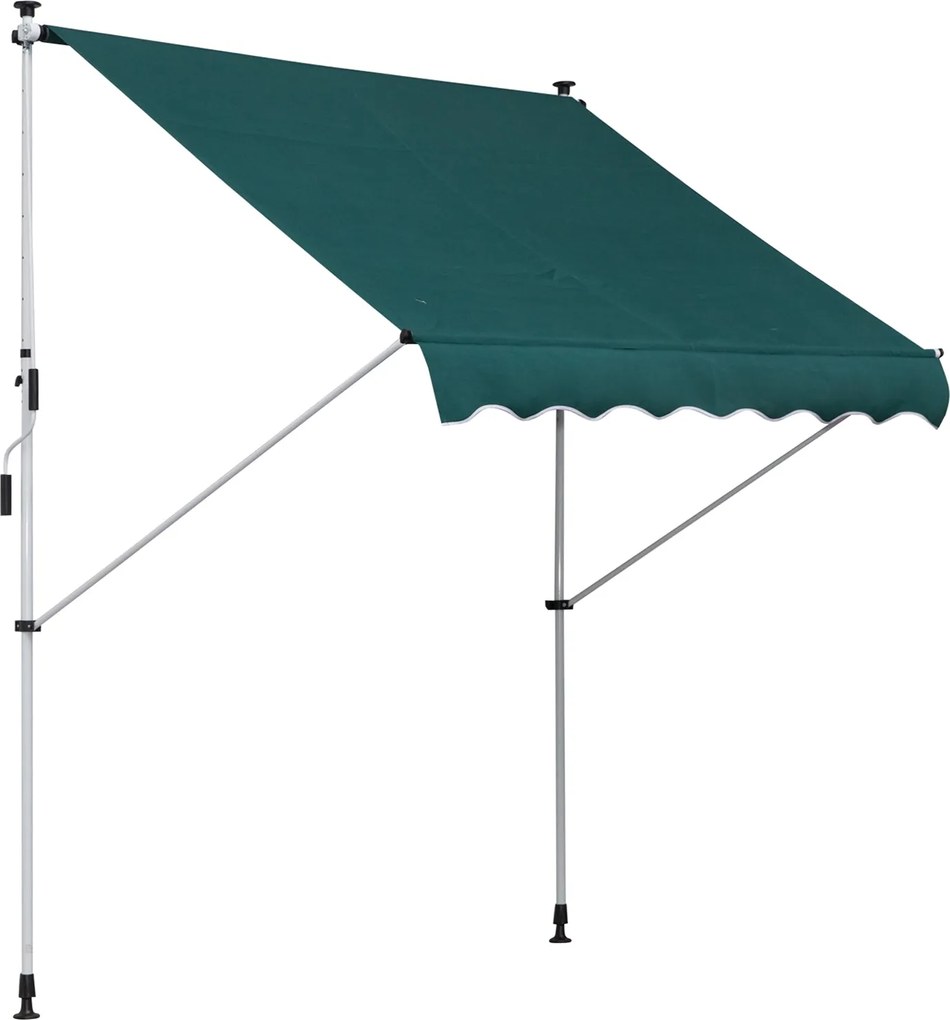 Tenda da Sole Avvolgibile 2x1,5m Verde...