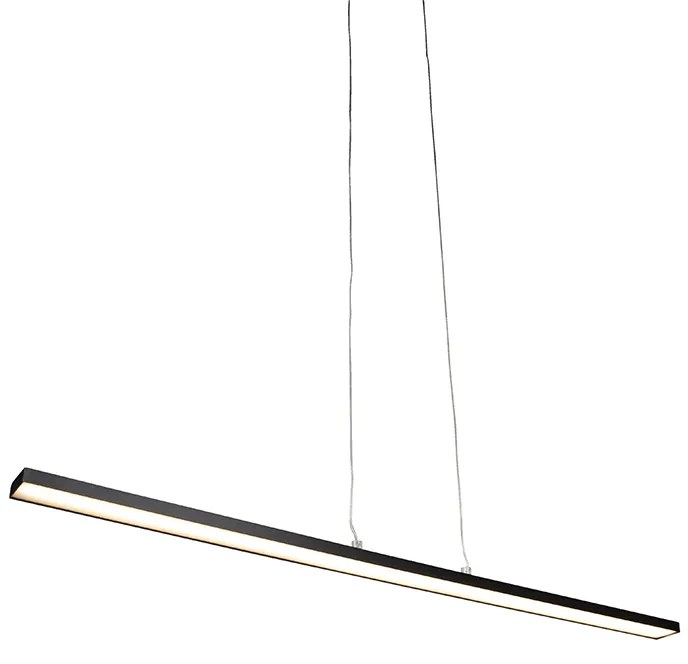 Lampada a sospensione moderna nera 90 cm con LED - Banda
