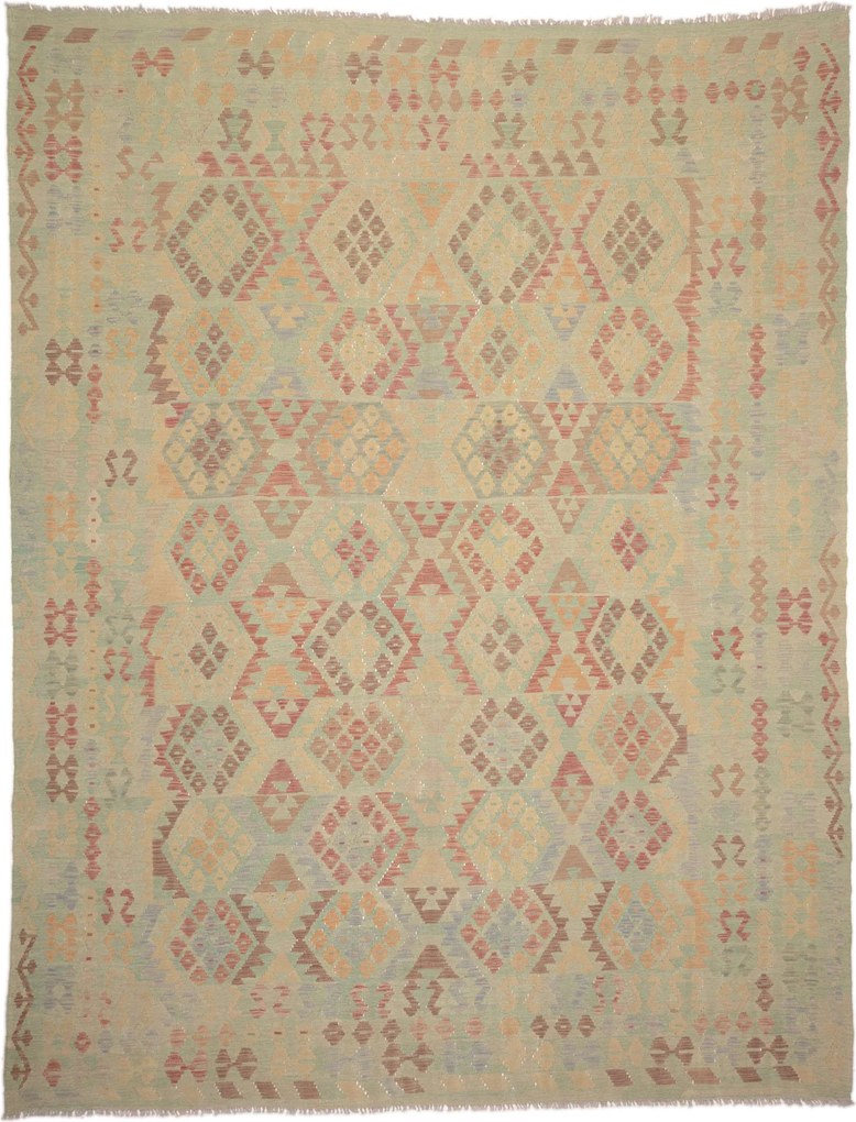 Kilim Tappeto 270x340 Beige (Afghanistan) Tessuto A Mano