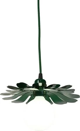 Bohemia-Design - Lampada a sospensione con cavo 1xE27/60W/230V verde