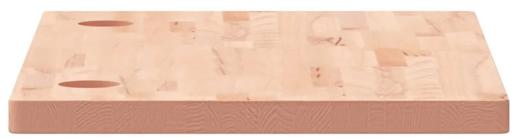 Piano scrivania 110x60x4 cm in legno massello di faggio