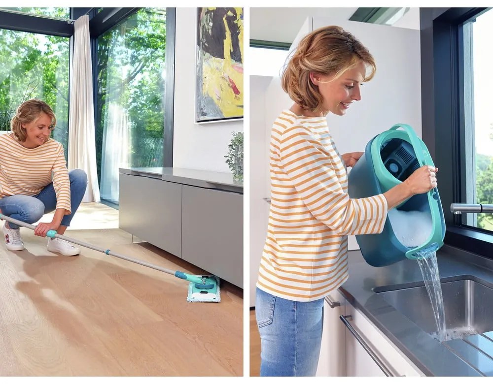 Mop con secchio e detergente per pavimenti Clean Twist M Ergo - LEIFHEIT