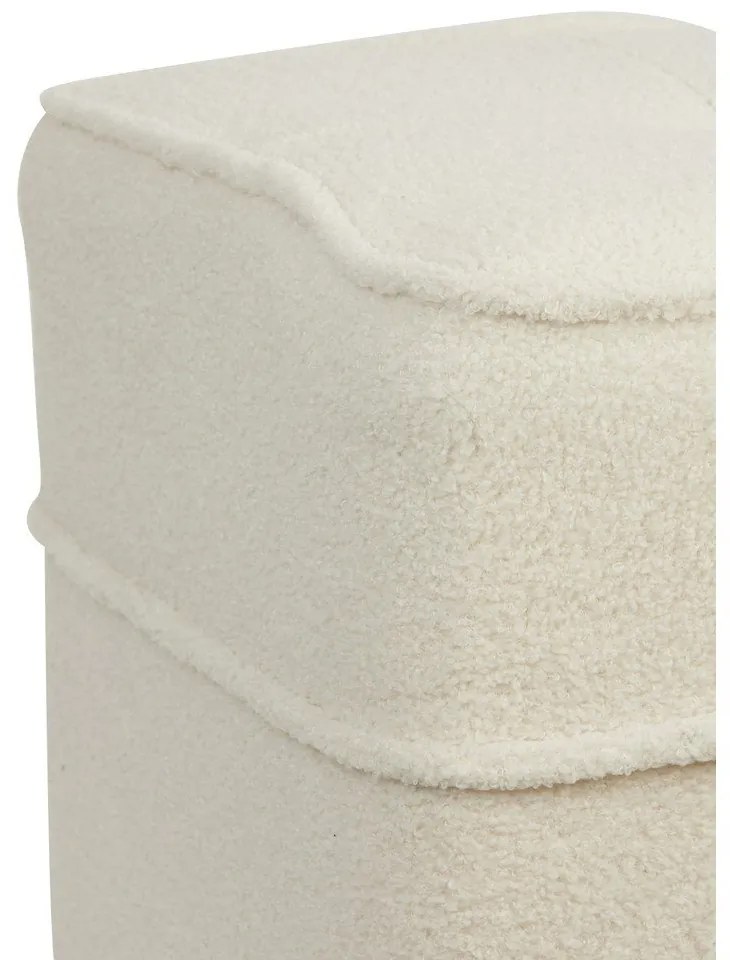 Pouf beige 40x40 cm Kiki - Light &amp; Living