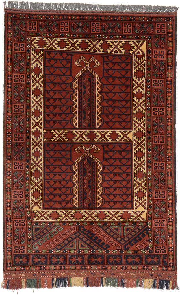 Turkmen Tappeto 150 x 100 (Afghanistan) Annodato A Mano