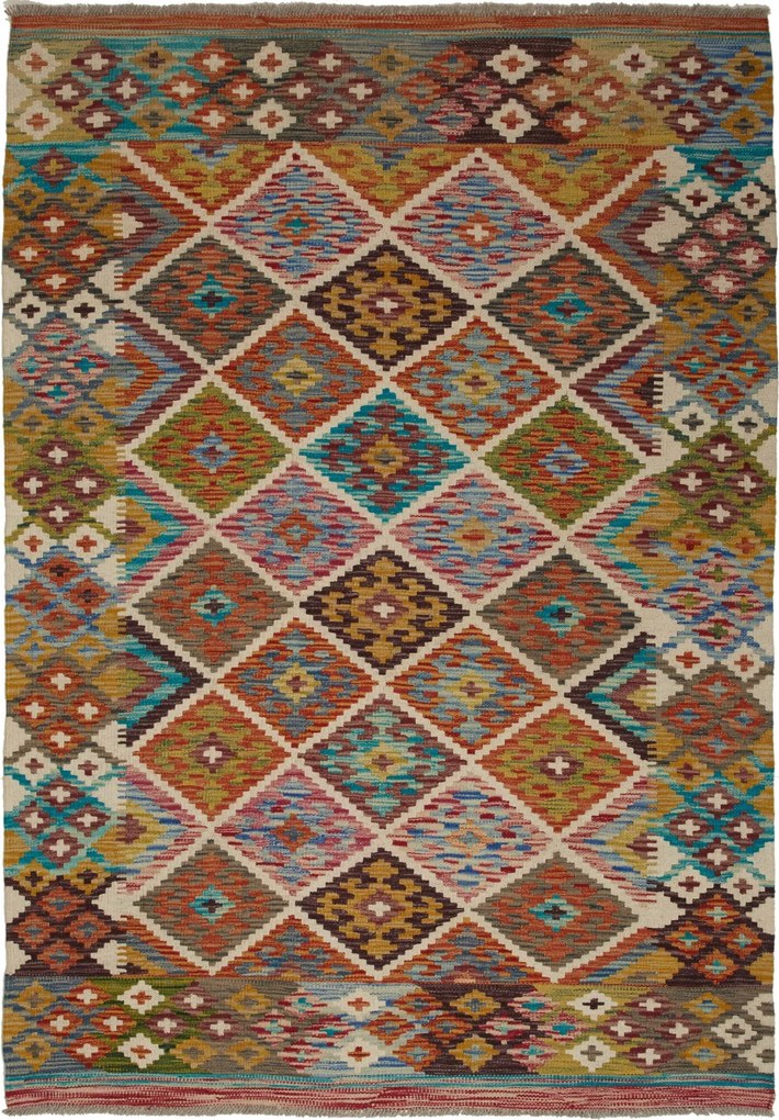 Kilim Tappeto 180x130 (Pakistan) Tessuto A Mano