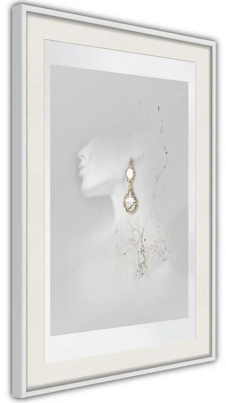 Poster  Jewelry is the Best Gift  Cornice Quadri Cornice nera con pass-partout, Larghezza x Altezza Home decor 40x60