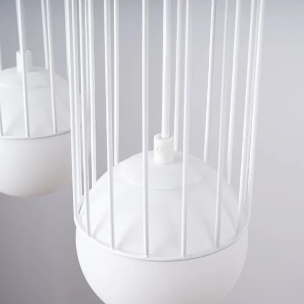 Sollux SL.1333 - Lampadario a sospensione con filo BRINA 3xG9/8W/230V bianco