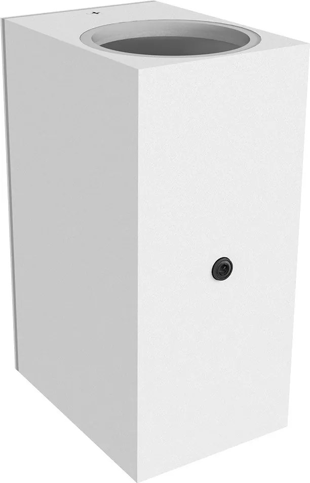 Applique Rettangolare 2xGU10 con Sensore Crepuscolare IP65 - Bianco