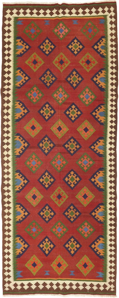 Kilim Tappeto persiano 380x150 (Iran) Tessuto A Mano