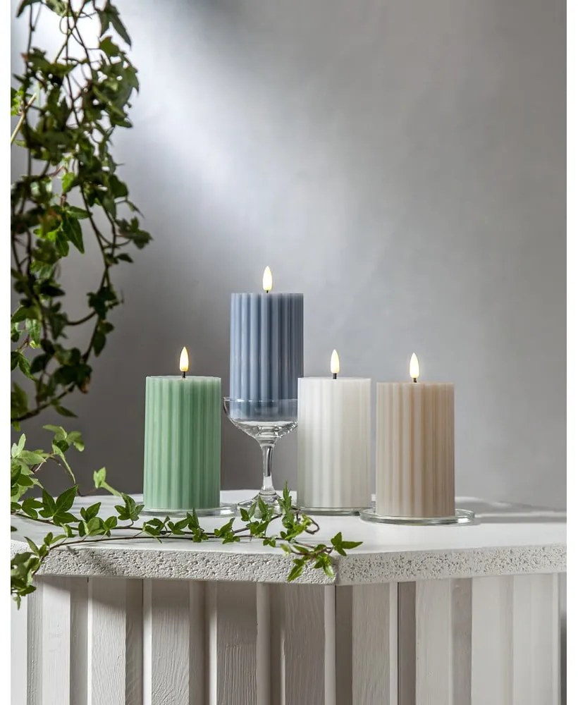 Candela LED (altezza 15 cm) Flamme Stripe - Star Trading