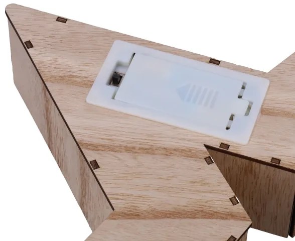 Brilagi - Decorazione natalizia a LED, 2x AA, 38x40 cm, stella