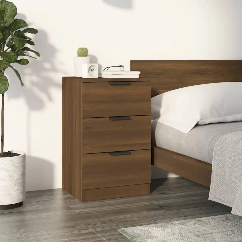 Comodino Rovere Marrone 40x36x65 Cm /