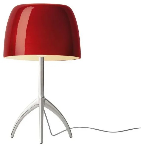 Lumiere Grande Lampada da Tavolo E27 Alu/Ciliegio Dimmerabile - Foscarini