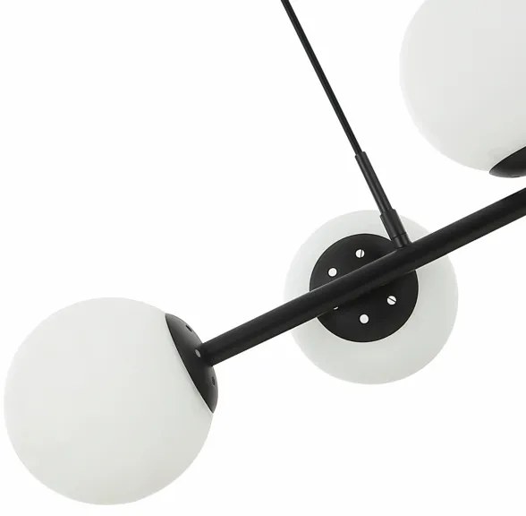 Lampadario a sospensione con cavo MADDIE 5xE14/5W/230V, nero