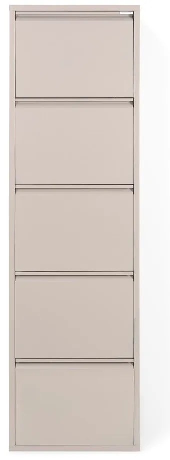 Scarpiera in metallo grigio-beige Billy - Spinder Design