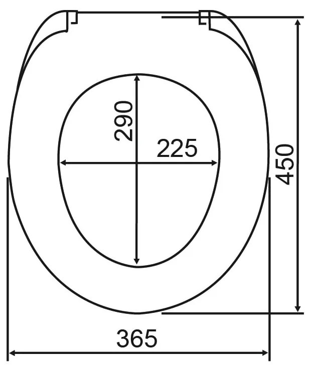 Sedile per wc con chiusura automatica 36,5 x 45 cm Boat - Wenko