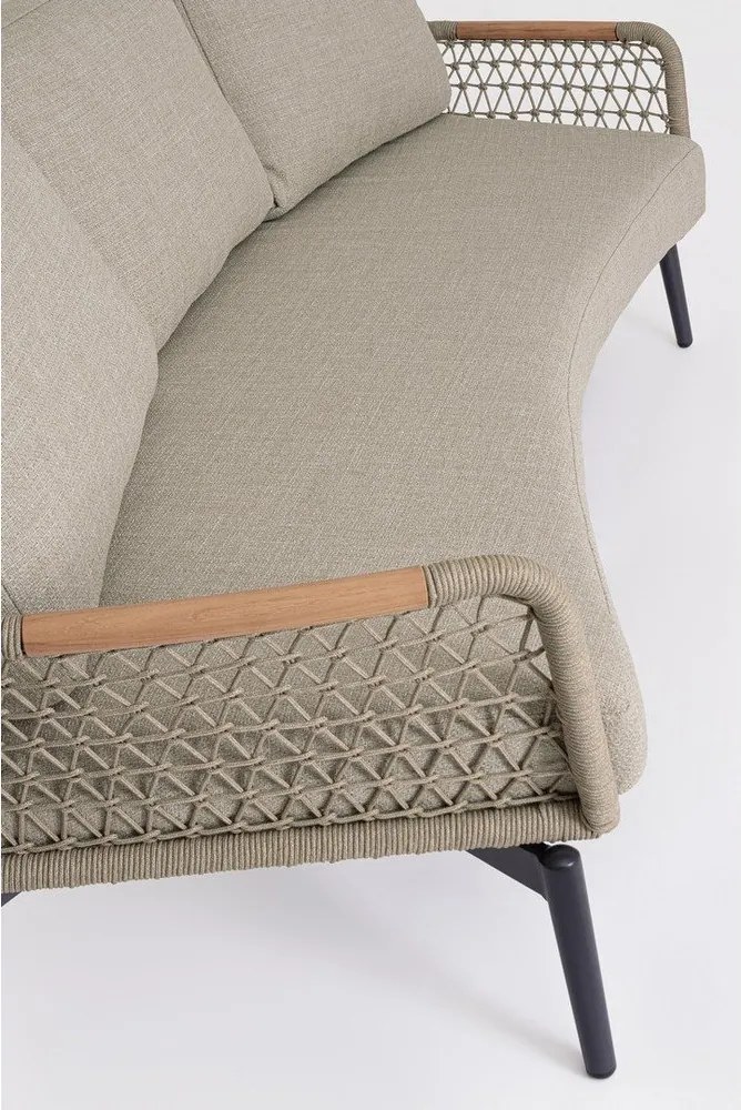 Divano da giardino marrone chiaro in acacia massiccia Eulero – Bizzotto