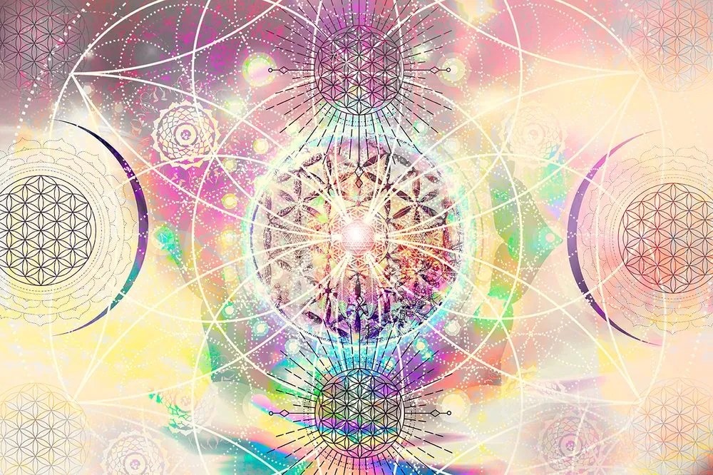Carta da parati autoadesiva – Mandala in un design interessante