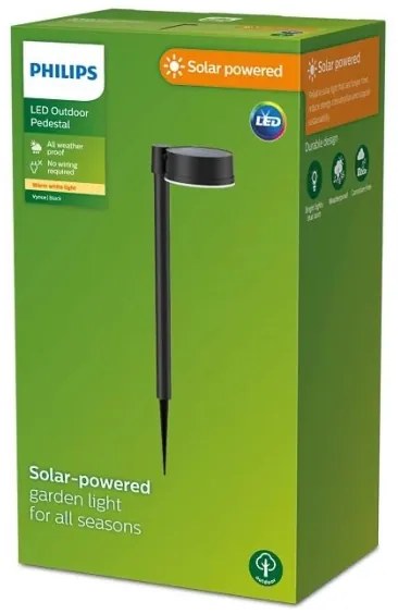 Philips - Lampada solare LED VYNCE LED/1,5W/3,7V 1500 mAh IP44