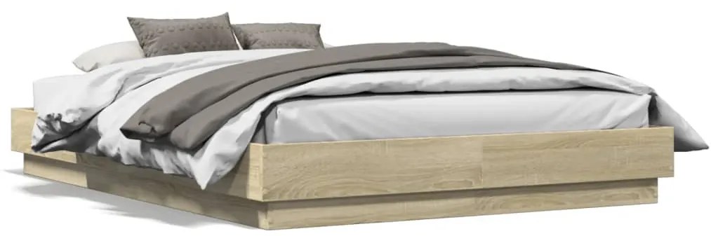 Giroletto Con Luci Led Rovere Sonoma 140x190 Cm /
