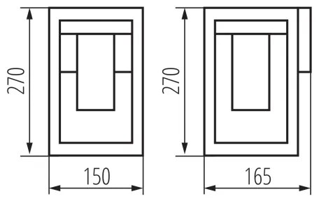 Kanlux 34981 - Applique da esterno VIMO 1xE27/15W/230V IP44 rame