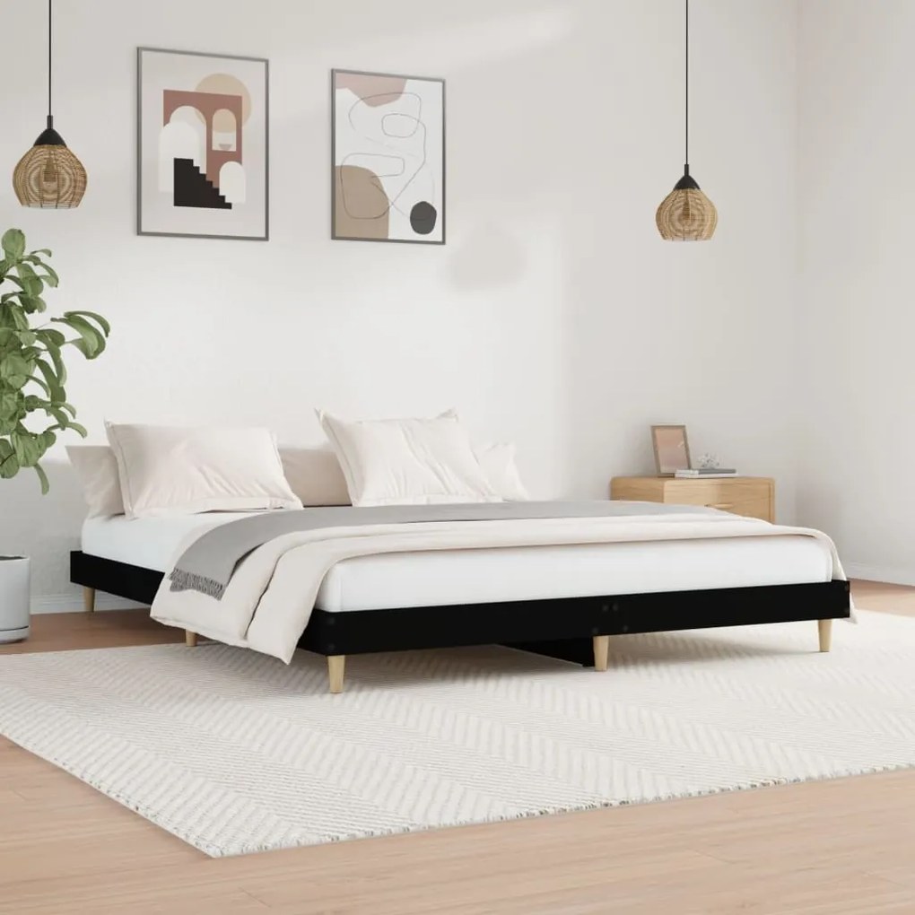 Giroletto Nero 120x200 Cm İn Legno Multistrato /