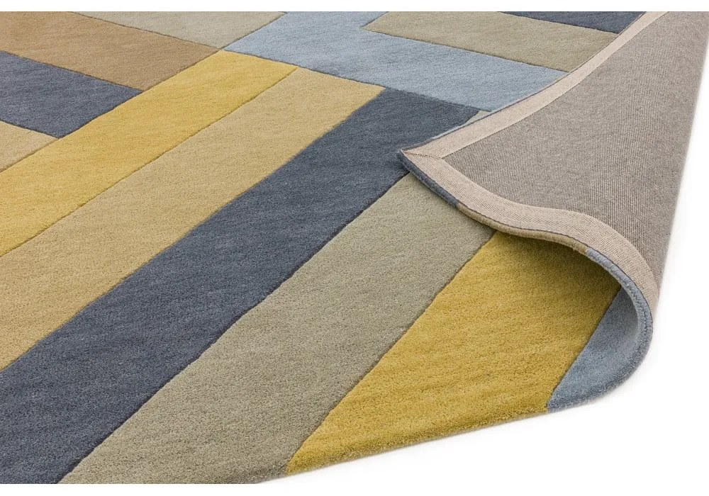 Tappeto grigio e giallo Big Zig, 160 x 230 cm Reef - Asiatic Carpets