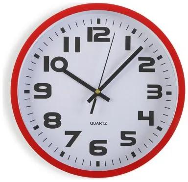 Orologio da Parete Versa Rosso Plastica 3,8 x 25 x 25 cm